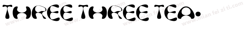 THREE THREE TEA字体转换
